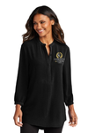 NEW Port Authority® Ladies ¾-Sleeve Textured Crepe Tunic