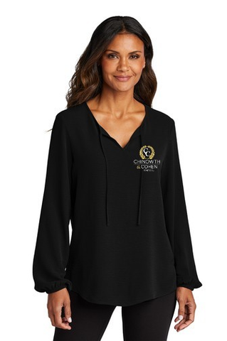 NEW Port Authority® Ladies Textured Crepe Blouse/Tunic