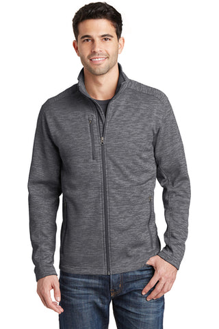 Full-Zip Stripe Fleece Jacket - Men's -2 colors